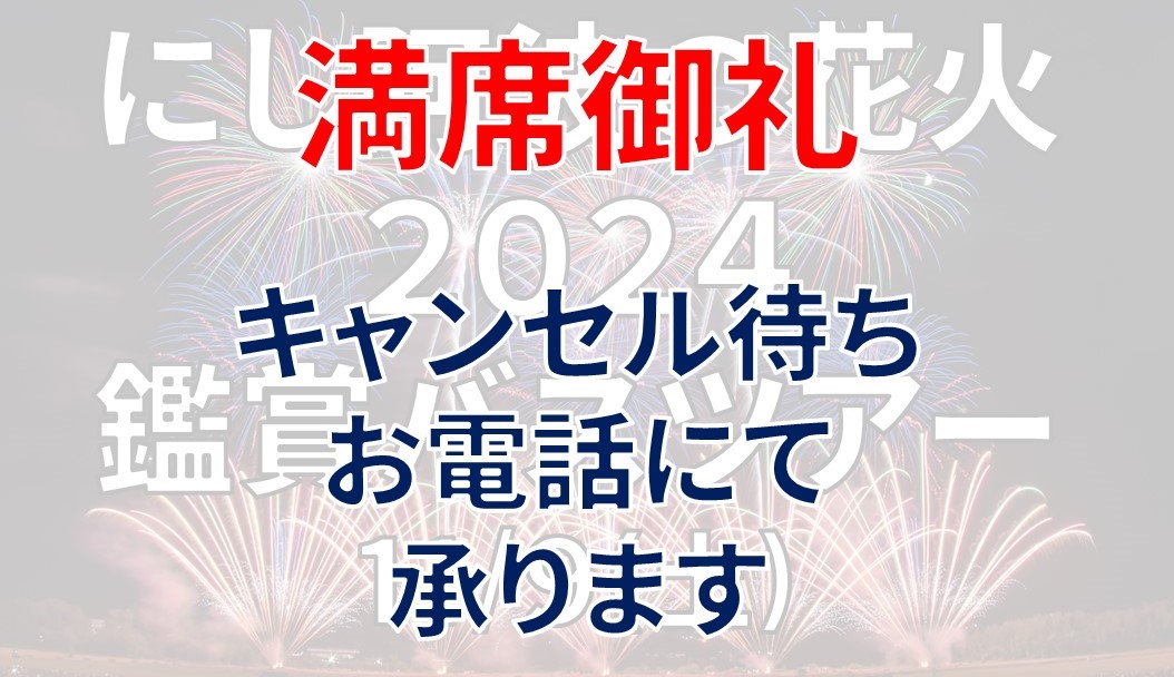 にし阿波の花火 2024 鑑賞バスツアー